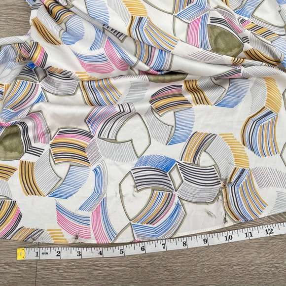 WAVERLY GREY Dress Womens Medium Multicolor Geometric V Neck Blouson - Medium - Picture 12 of 16